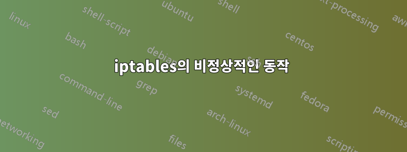 iptables의 비정상적인 동작