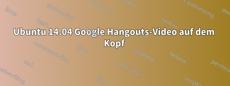 Ubuntu 14.04 Google Hangouts-Video auf dem Kopf