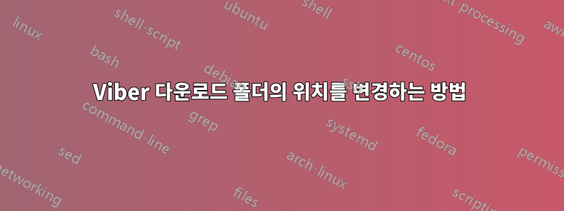 Viber 다운로드 폴더의 위치를 ​​변경하는 방법