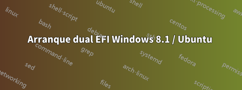 Arranque dual EFI Windows 8.1 / Ubuntu