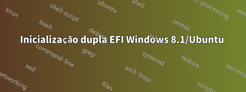 Inicialização dupla EFI Windows 8.1/Ubuntu