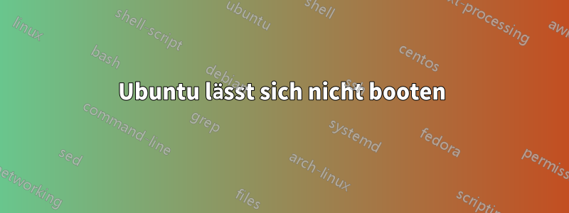 Ubuntu lässt sich nicht booten