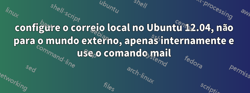 configure o correio local no Ubuntu 12.04, não para o mundo externo, apenas internamente e use o comando mail