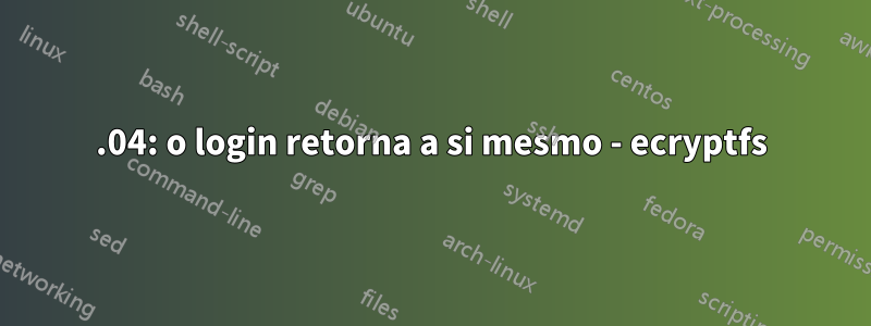 14.04: o login retorna a si mesmo - ecryptfs