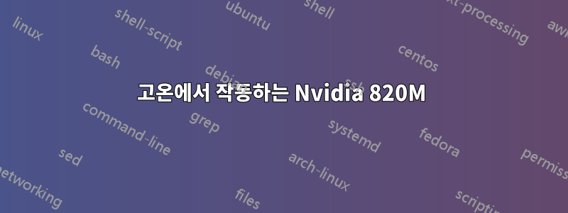 고온에서 작동하는 Nvidia 820M