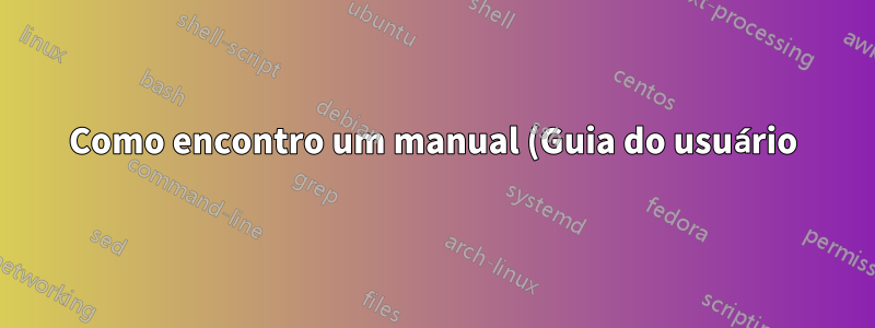 Como encontro um manual (Guia do usuário) do Ukopp?