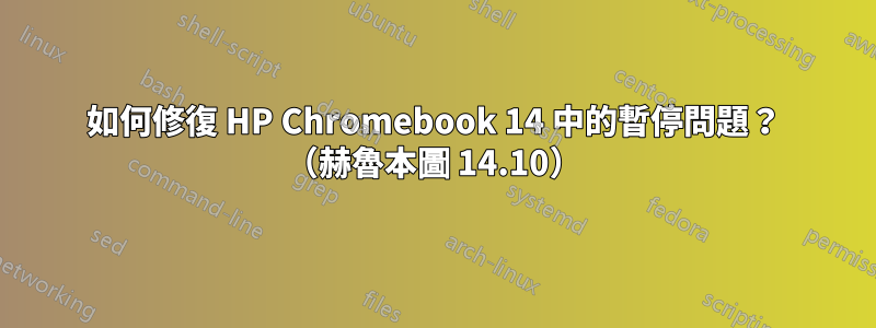 如何修復 HP Chromebook 14 中的暫停問題？ （赫魯本圖 14.10）