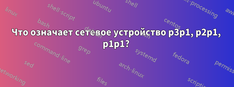 Что означает сетевое устройство p3p1, p2p1, p1p1?