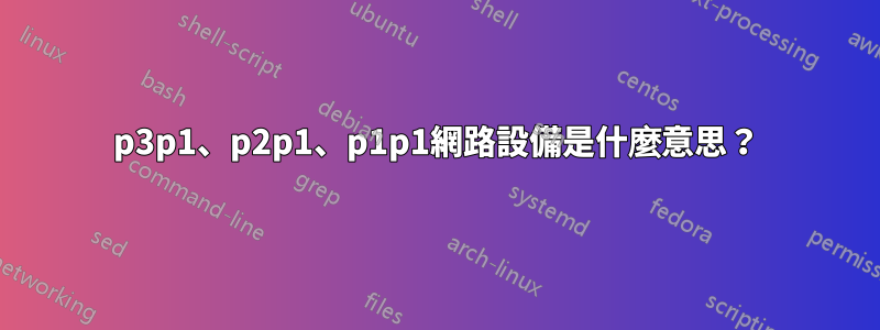 p3p1、p2p1、p1p1網路設備是什麼意思？