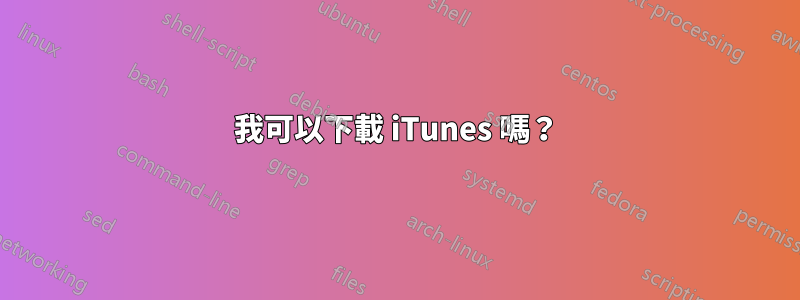 我可以下載 iTunes 嗎？