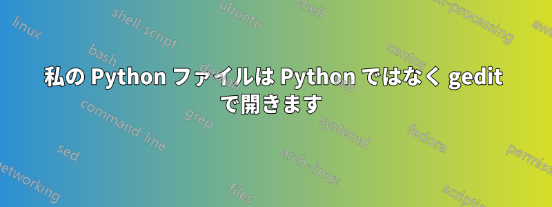 私の Python ファイルは Python ではなく gedit で開きます 