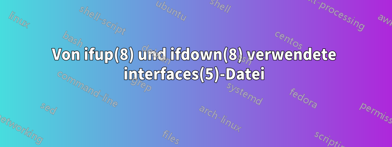 Von ifup(8) und ifdown(8) verwendete interfaces(5)-Datei