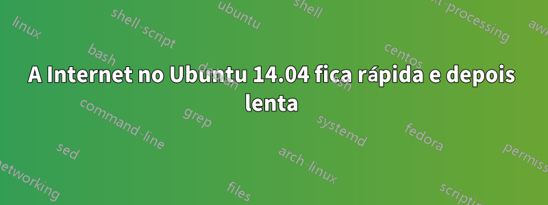 A Internet no Ubuntu 14.04 fica rápida e depois lenta