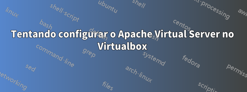 Tentando configurar o Apache Virtual Server no Virtualbox