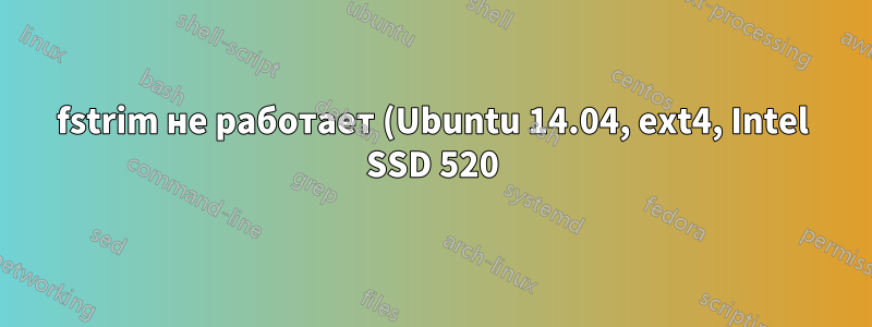 fstrim не работает (Ubuntu 14.04, ext4, Intel SSD 520)