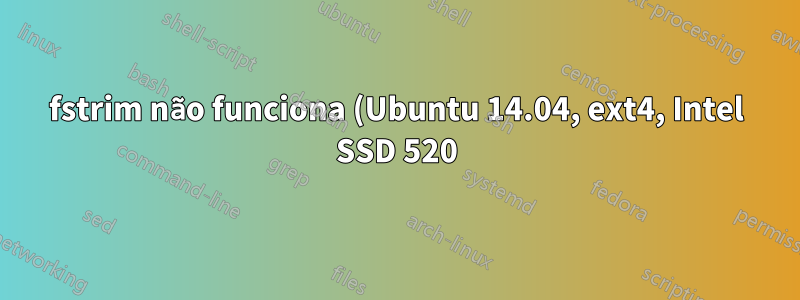 fstrim não funciona (Ubuntu 14.04, ext4, Intel SSD 520)