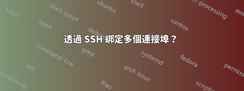 透過 SSH 綁定多個連接埠？