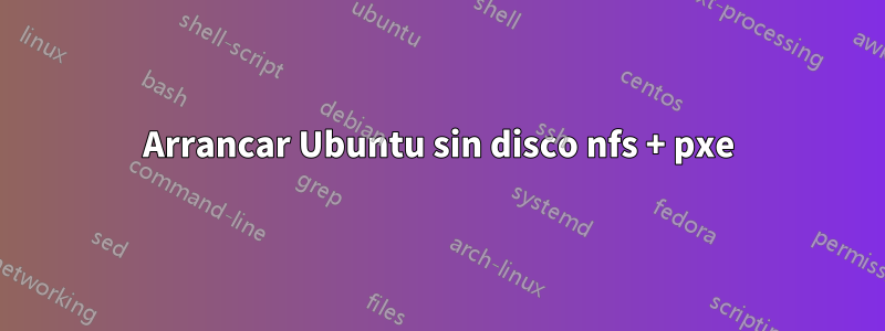 Arrancar Ubuntu sin disco nfs + pxe