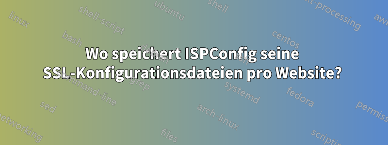 Wo speichert ISPConfig seine SSL-Konfigurationsdateien pro Website?