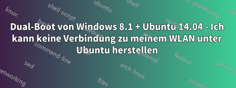 Dual-Boot von Windows 8.1 + Ubuntu 14.04 - Ich kann keine Verbindung zu meinem WLAN unter Ubuntu herstellen