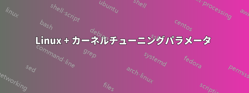 Linux + カーネルチューニングパラメータ