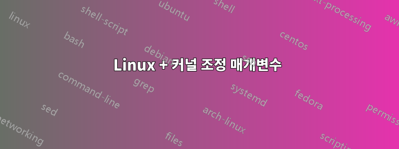 Linux + 커널 조정 매개변수