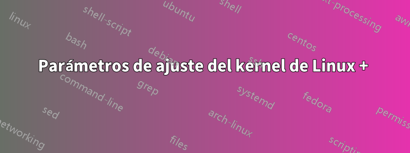 Parámetros de ajuste del kernel de Linux +