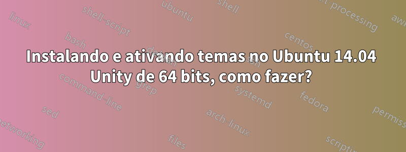 Instalando e ativando temas no Ubuntu 14.04 Unity de 64 bits, como fazer?