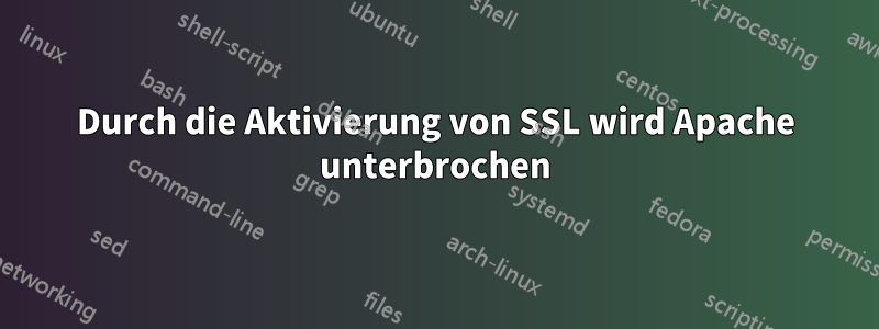 Durch die Aktivierung von SSL wird Apache unterbrochen