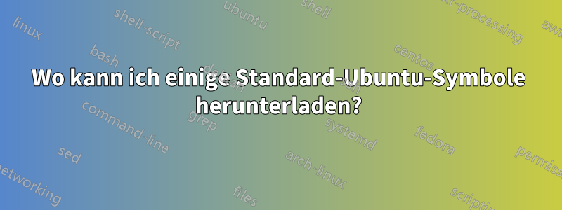 Wo kann ich einige Standard-Ubuntu-Symbole herunterladen?