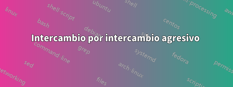 Intercambio por intercambio agresivo
