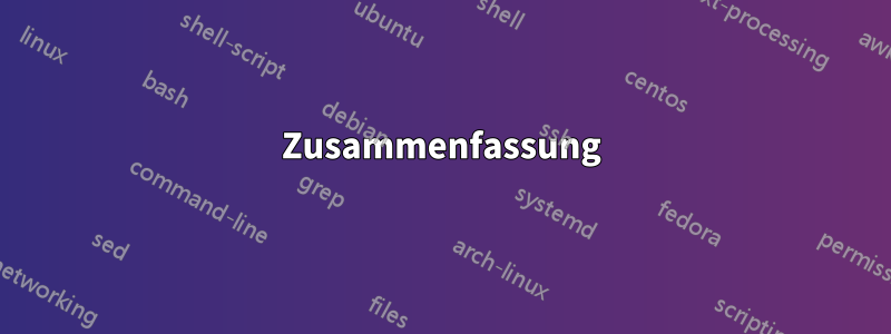 Zusammenfassung