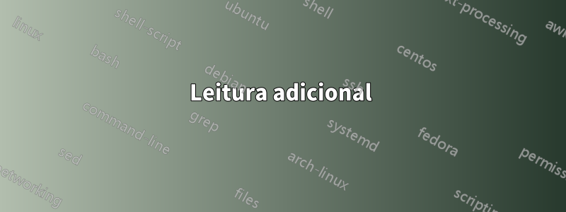 Leitura adicional