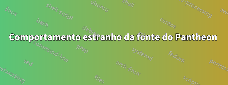Comportamento estranho da fonte do Pantheon