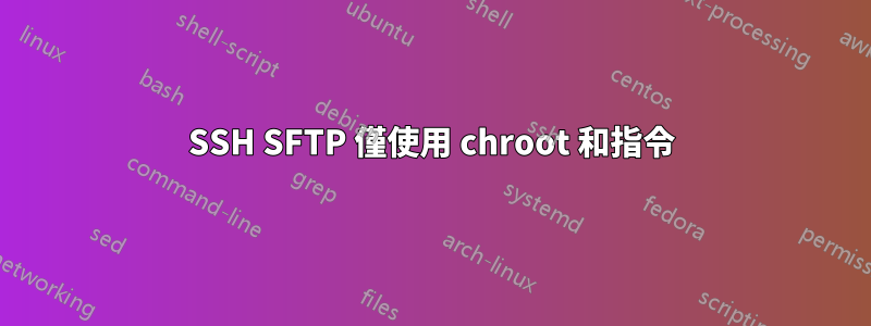 SSH SFTP 僅使用 chroot 和指令