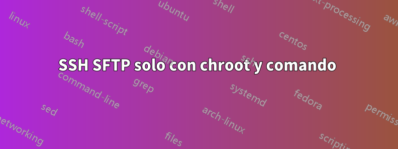 SSH SFTP solo con chroot y comando