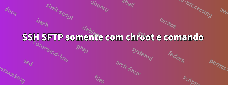 SSH SFTP somente com chroot e comando