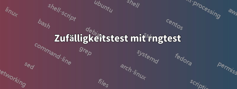 Zufälligkeitstest mit rngtest