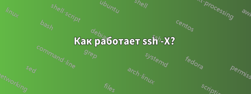 Как работает ssh -X?