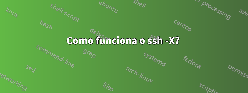 Como funciona o ssh -X?