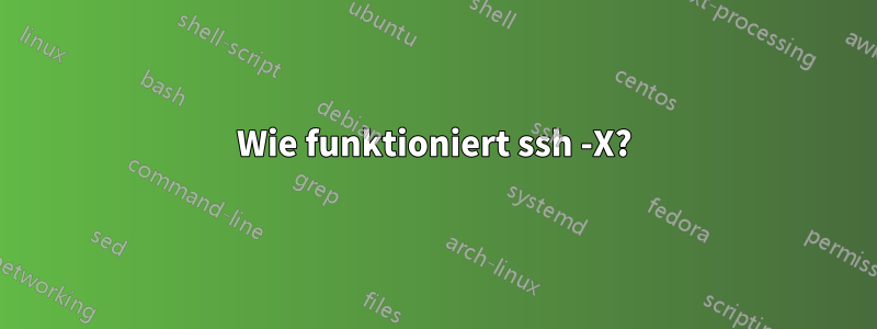 Wie funktioniert ssh -X?