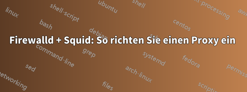 Firewalld + Squid: So richten Sie einen Proxy ein