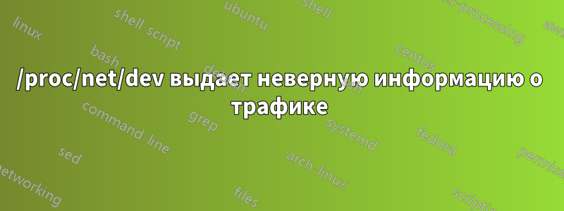 /proc/net/dev выдает неверную информацию о трафике