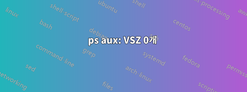 ps aux: VSZ 0개