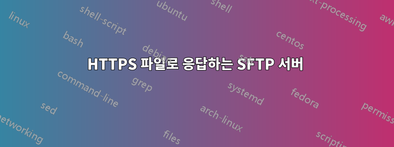HTTPS 파일로 응답하는 SFTP 서버