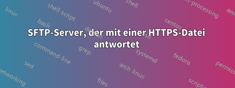 SFTP-Server, der mit einer HTTPS-Datei antwortet