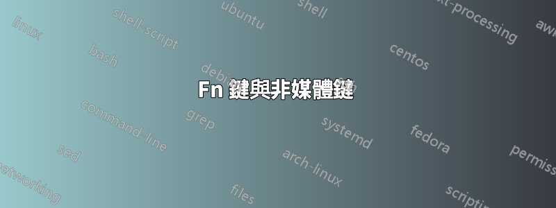 Fn 鍵與非媒體鍵