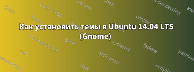 Как установить темы в Ubuntu 14.04 LTS (Gnome) 