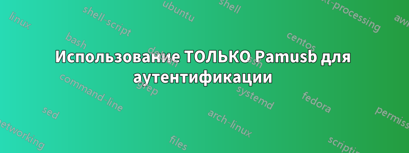 Использование ТОЛЬКО Pamusb для аутентификации