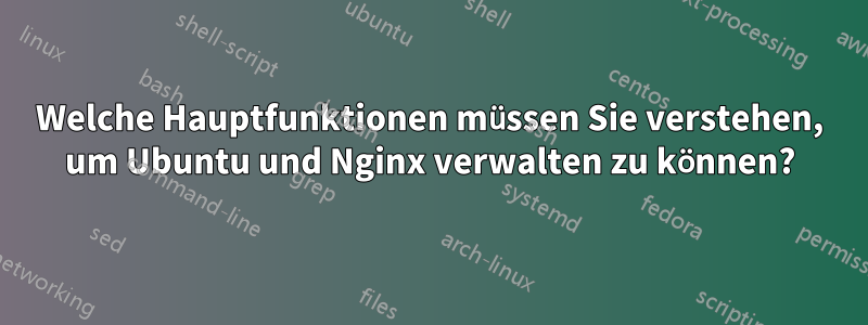 Welche Hauptfunktionen müssen Sie verstehen, um Ubuntu und Nginx verwalten zu können?